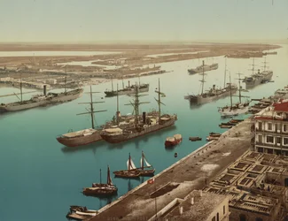Port-Saïd, Suez, vers 1900