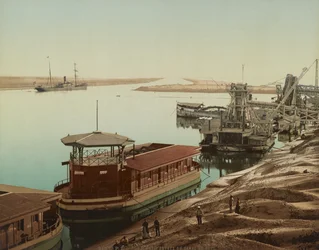 Port-Saïd, entrée du canal de Suez, vers 1900
