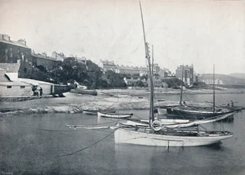 Port St. Mary - La ville et le port, 1895