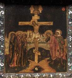 Triptyque portatif : La Crucifixion, 1600s