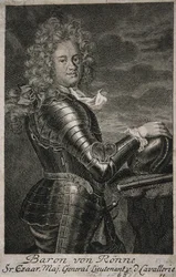 Portrait du Baron Carl Ewald von Roenne 1663-1716