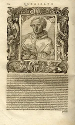 Portrait de Christophe Colomb. De Elogia virorum bellica virtute illustrium par Paolo Giovio