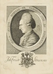 Portrait du comte Johann Friedrich Struensee 1737-1772, 1773