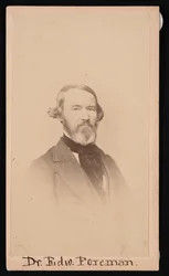Portrait du Dr. Edward R. Foreman 1808-1885, avant 1876