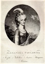 Portrait de la Grande-Duchesse Alexandra Pavlovna 1783-1801, début du 19e siècle
