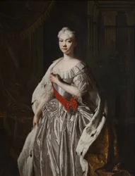 Portrait de la grande-duchesse Natalia Alexeïevna de Russie 1714-1728, fin des années 1720