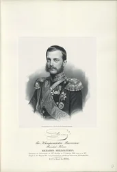 Portrait du Grand-Duc Michel Nikolaïevitch de Russie, 1832-1909, 1858