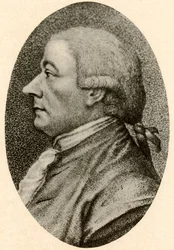 Portrait de Henry Laurens fils, cheveux bouffants sur les côtés avec une queue, vers 1770, 1937.