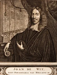 Portrait de Johan de Witt 1625-1672 De: Schauplatz des Krieges, 1675
