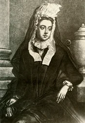 Portrait de Lady Fenwick, montrant le deuil des veuves