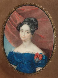 Portrait de Maria Jakovlevna Naryshkina, née Lobanova-Rostovskaya, 1840s