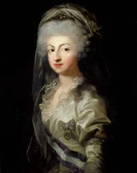 Portrait de la princesse Carolina Maria Teresa Giuseppa de Parme 1770-1804, fin du 18ème siècle