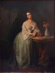Portrait de la princesse Nino Aleksandrovna Griboyedova née Chavchavadze, milieu du 19ème siècle