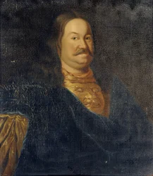 Portrait du sénateur prince Yakov Fyodorovich Dolgorukov 1639-1720, début du 18e siècle