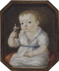 Portrait de Sergey Ivanovich Volkov enfant, vers 1808