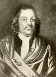 Portrait de Simon Bradstreet, en robe et chapeau, vers 1640, 1937