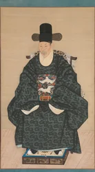 Portrait de Yun Dongseom 1710-1795, vers 1790-1805