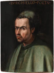 Portrait du poète Domenico di Giovanni Burchiello 1404-1449, 16e siècle