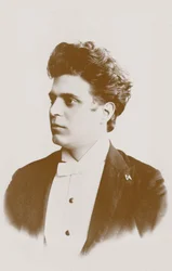 Portrait du compositeur Pietro Mascagni 1863-1945