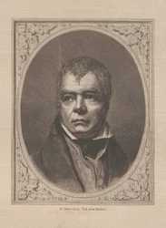 Portrait du romancier historique et poète Sir Walter Scott 1771-1832, 1871