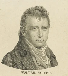 Portrait du romancier historique et poète Sir Walter Scott 1771-1832, c. 1800
