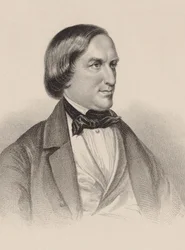 Portrait du pianiste et compositeur Karl August Krebs 1804-1880