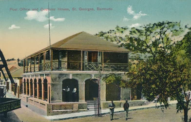 Bureau de poste et douane, St. Georges, Bermudes, début du 20e siècle