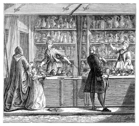 Boutique de poterie, 1885