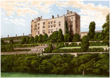 Château de Powis, Powys, Pays de Galles, demeure du comte de Powys, c1880