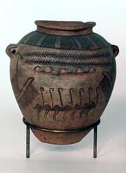 Récipient de la période préhistorique, Égypte, vers 3500-3200 av. J.-C.