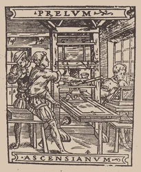 Prelum Ascensianum : dispositif de l
