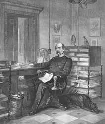 Prince Bismarck dans son étude, 1875