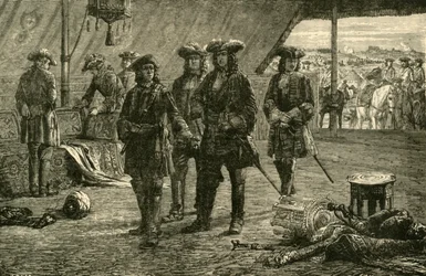 Le prince Eugène après la victoire sur les Turcs à Belgrade, 1717, 1890