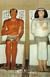 Le prince Rahotep et son épouse Nofret, Égypte, IVe dynastie