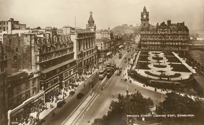 Princes Street regardant vers l
