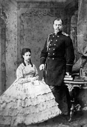 Princesse Dagmar de Danemark et Grand-Duc Alexandre Alexandrovitch de Russie, 1866