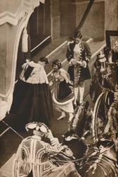 La princesse Élisabeth arrivant au couronnement de ses parents, 1937