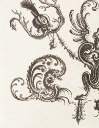 Planche 48, du Neüw Grotteßken Buch (Nouveau Livre Grotesque), 1610
