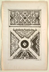 Impression, Bande plate de fleurs (cinq variations différentes)
