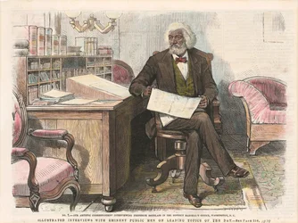 Impression de Frederick Douglass, vers 1879