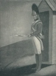 Soldat, Grenadier Guards 1760, 1760 1909