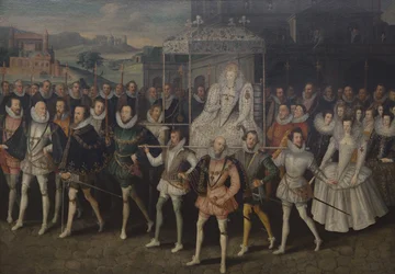 Portrait en procession de la reine Élisabeth, vers 1600-1603