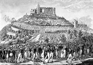 Procession au château de Hambach le 27 mai 1832