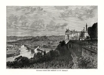 Vue depuis la terrasse de Saint-Germain, France, 1879