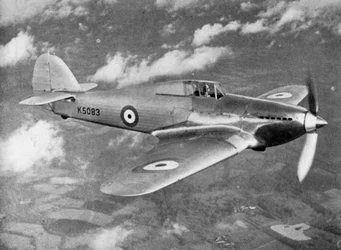 Prototype Hawker Hurricane testé en vol par le lieutenant de vol PWS Bulman, vers 1935 1941