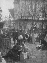 Écrivains publics dans une rue de Constantinople, 1913
