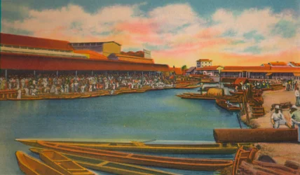 Marché public, Barranquilla, années 1940