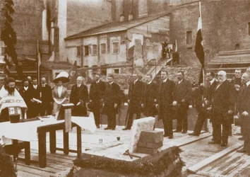 Prière publique avant le début des travaux de construction de la nouvelle ambassade allemande à Saint-Pétersbourg