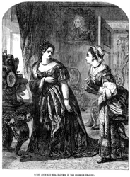 La reine Anne 1665-1714 et Mme Danvers dans la chambre de présence