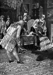 La reine Anne recevant le duc de Marlborough, 19e siècle